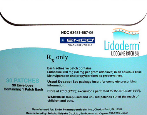 Lidoderm containing 5% of lidocaine. pictures