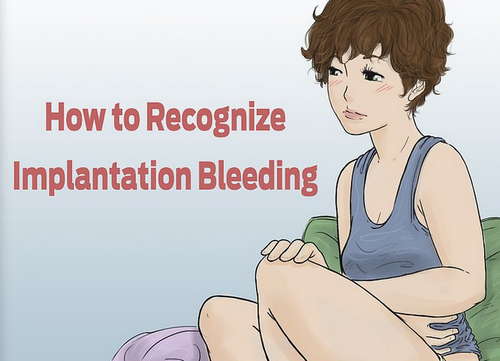 Recognizing implantation bleeding image photo picture