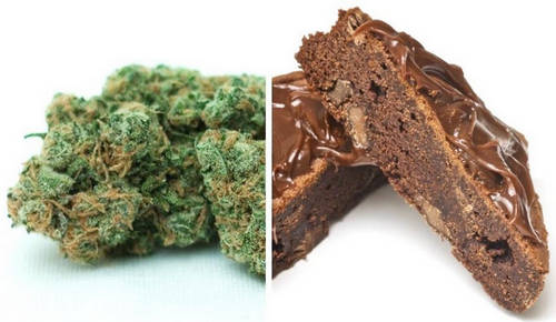 Marijuana can be added to foods and beverages such as brownies or in the form of gummies picture photo image